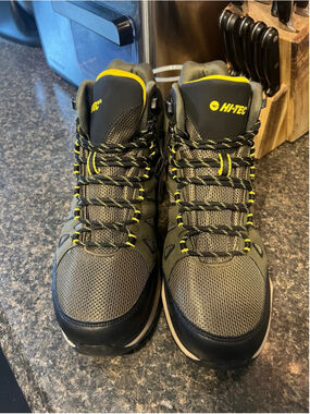 New HI-TEC Valley Geo Mid Hiking Boots CH80293M-GBY Men's Size 13